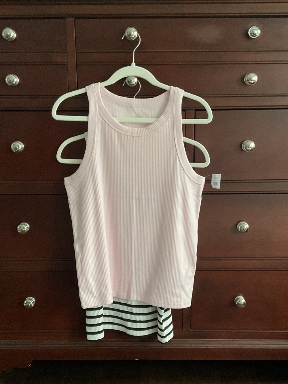 GAP Light Pink Ribbed Tank Tops - Lot of 2